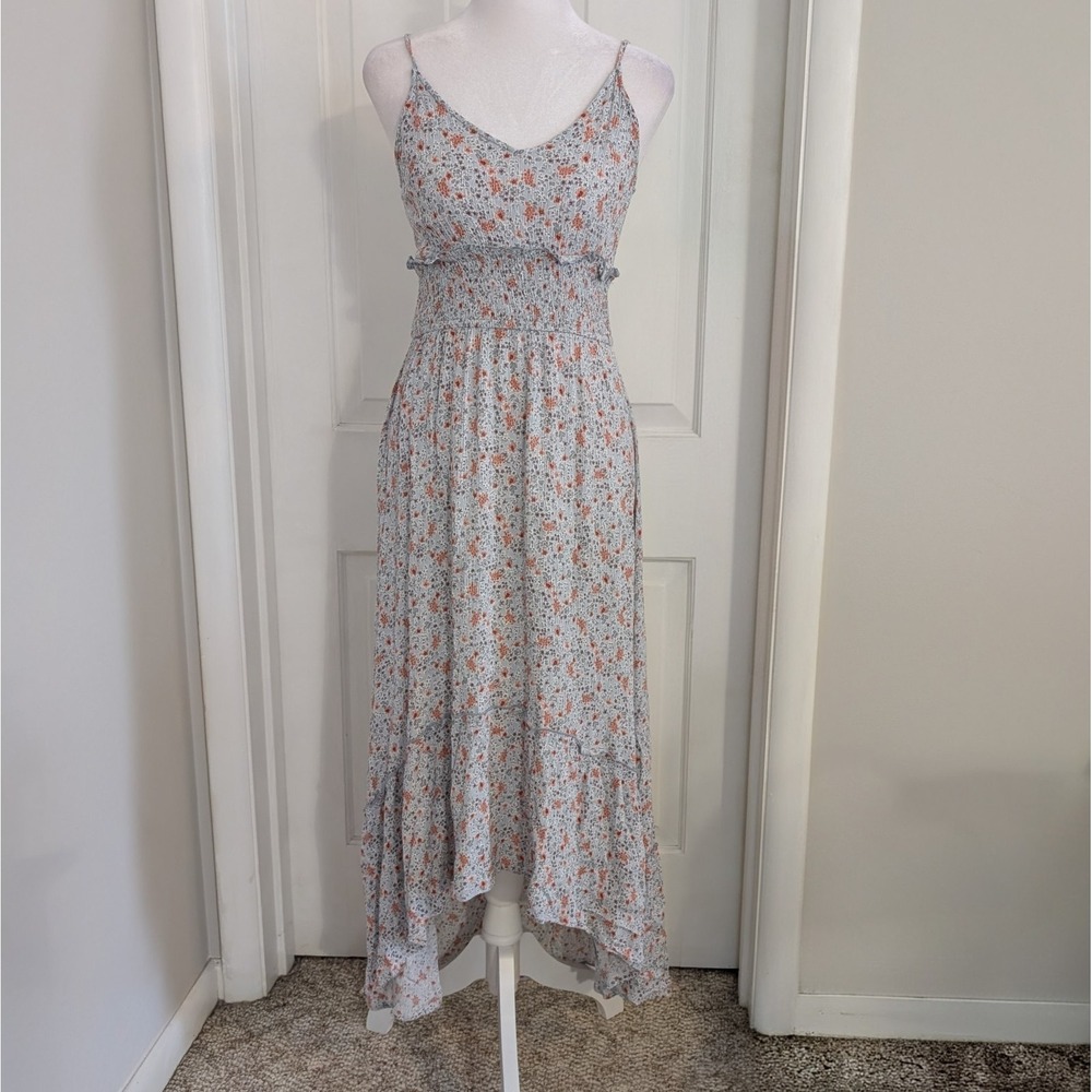 Magnolia Boutique Hi-Lo Babydoll Maxi Dress MEDIUM‎ Cottagecore Fairy Prairie